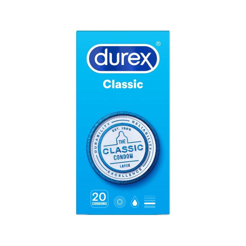 Durex Condoms Classic Close Fit 20pk