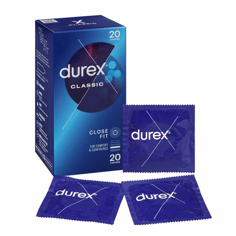 Durex Condoms Classic Close Fit 20pk