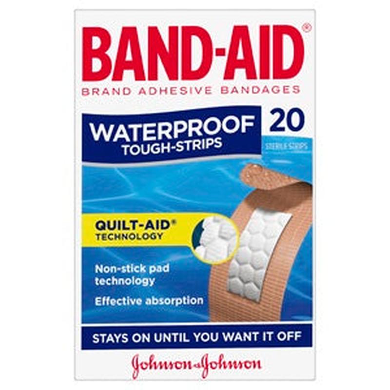 Band-Aid Tough Strips Waterproof 20pk