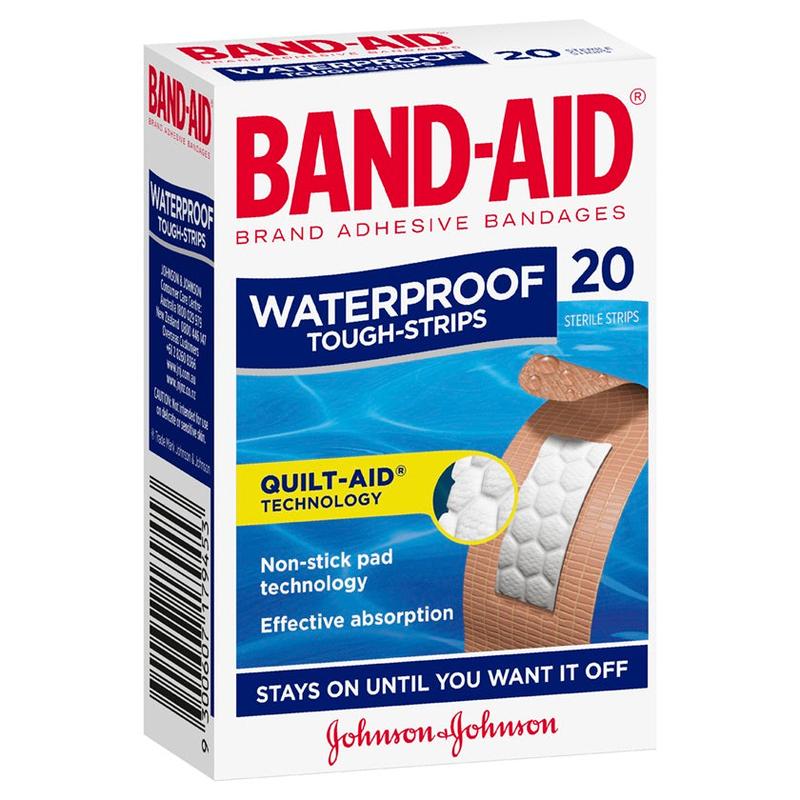 Band-Aid Tough Strips Waterproof 20pk