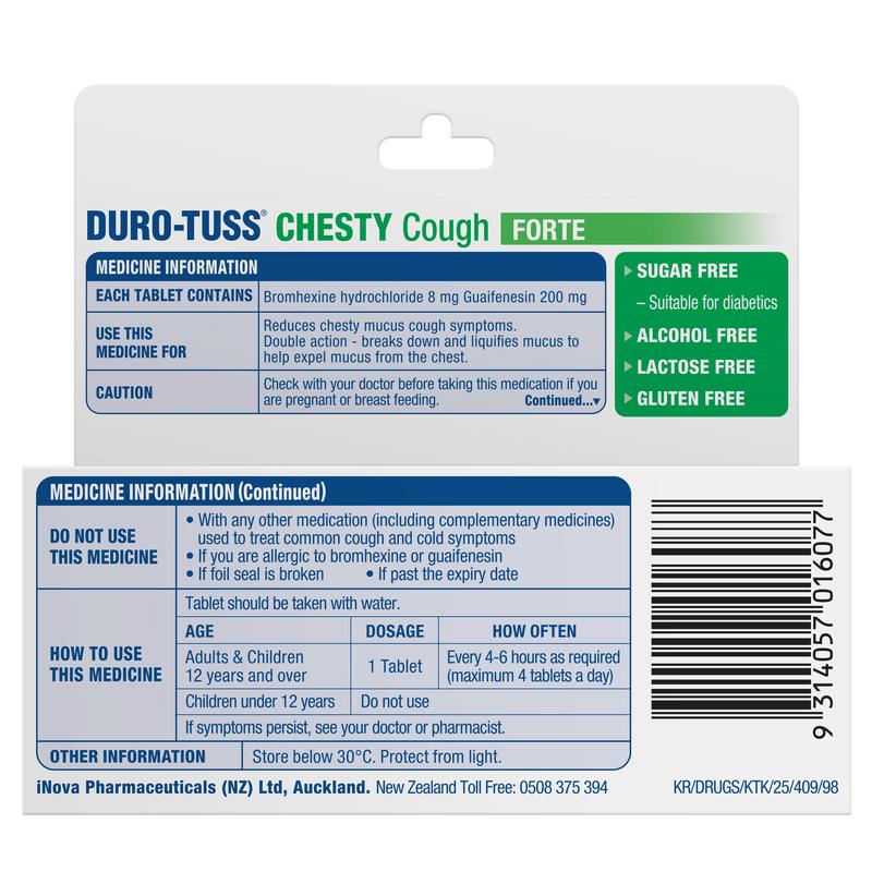 Duro-Tuss Chesty Cough Tablets Forte 24s