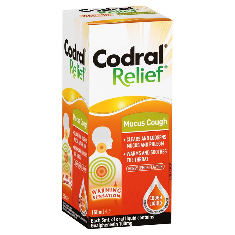 Codral Relief Mucus Cough Warming Sensation 150ml