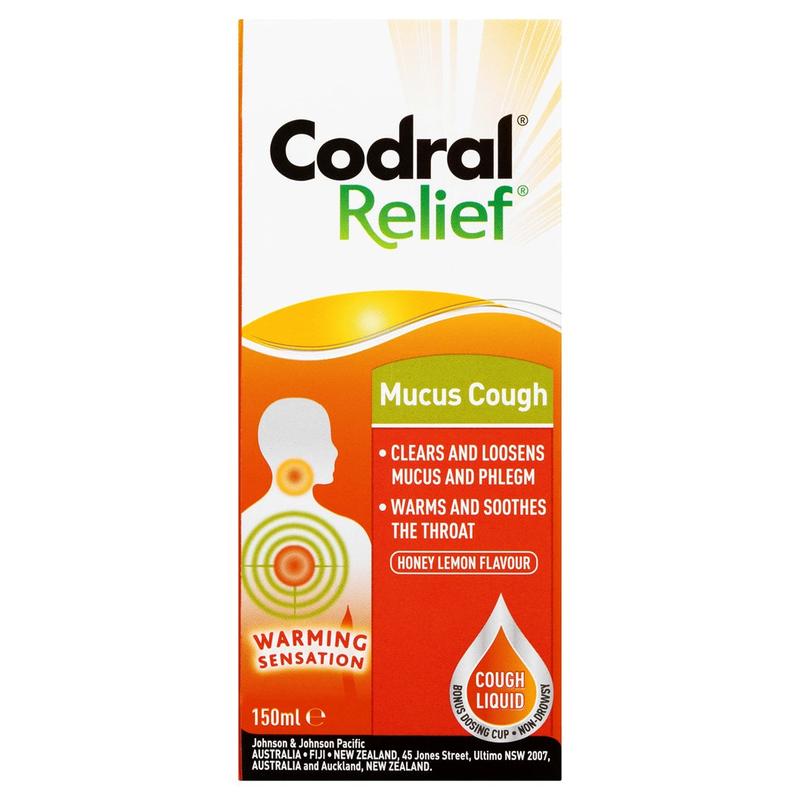 Codral Relief Mucus Cough Warming Sensation 150ml