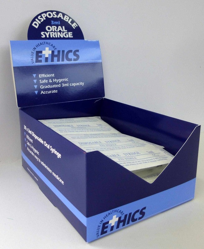 Ethics Oral Syringe 3ml - Sold as Single Unit