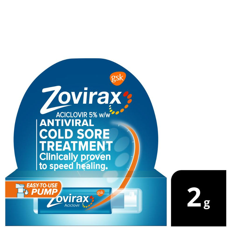 Zovirax Cold Sore Cream Pump 2g