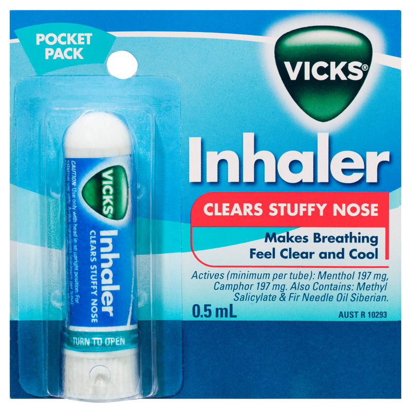 Vicks Inhaler Handheld Vicks Inhaler Single 0.5ml – Unichem Pharmacy