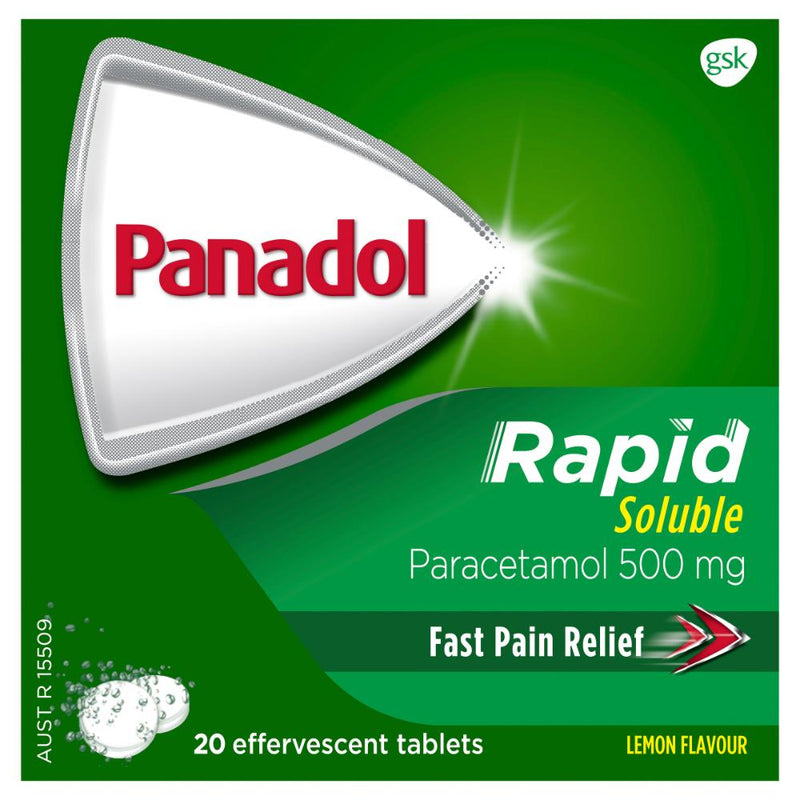 Panadol Rapid Soluble Tabs 20s