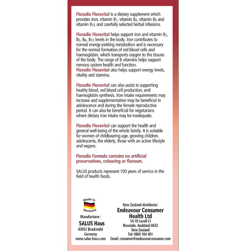 Floradix Floravital Tonic 250ml