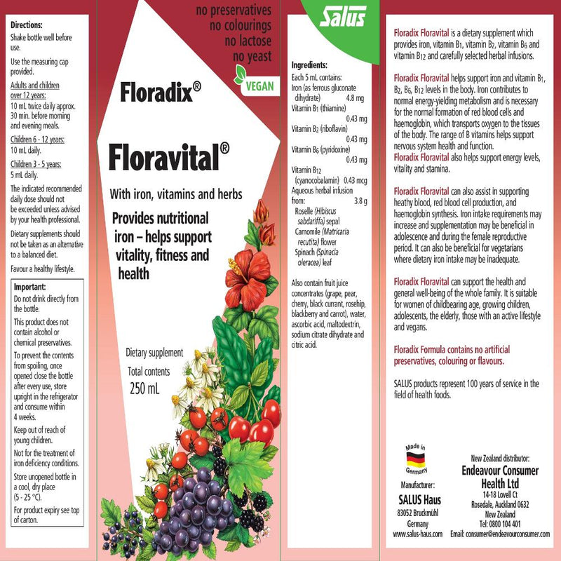 Floradix Floravital Tonic 250ml