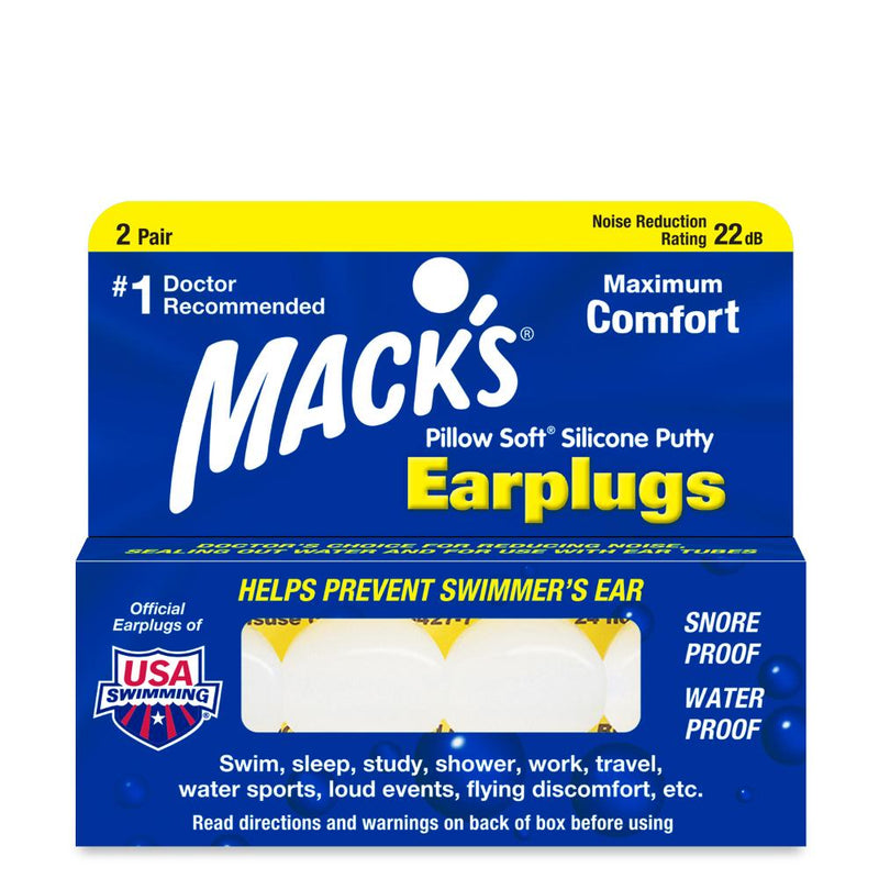 Macks 5 Ear Silicone Ear Plugs 2pr