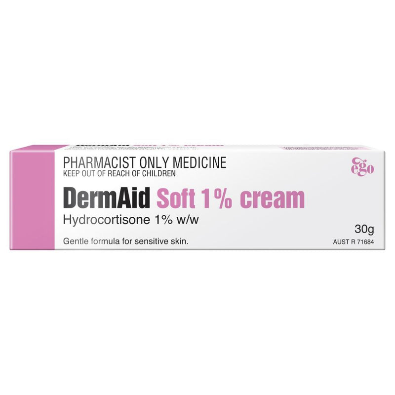 DermAid Soft Cream 1% 30g (Pharmacist Only Medicine)