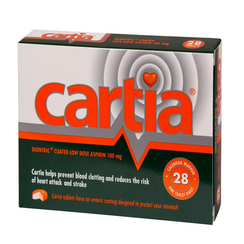 Cartia 100mg Tablets 28s