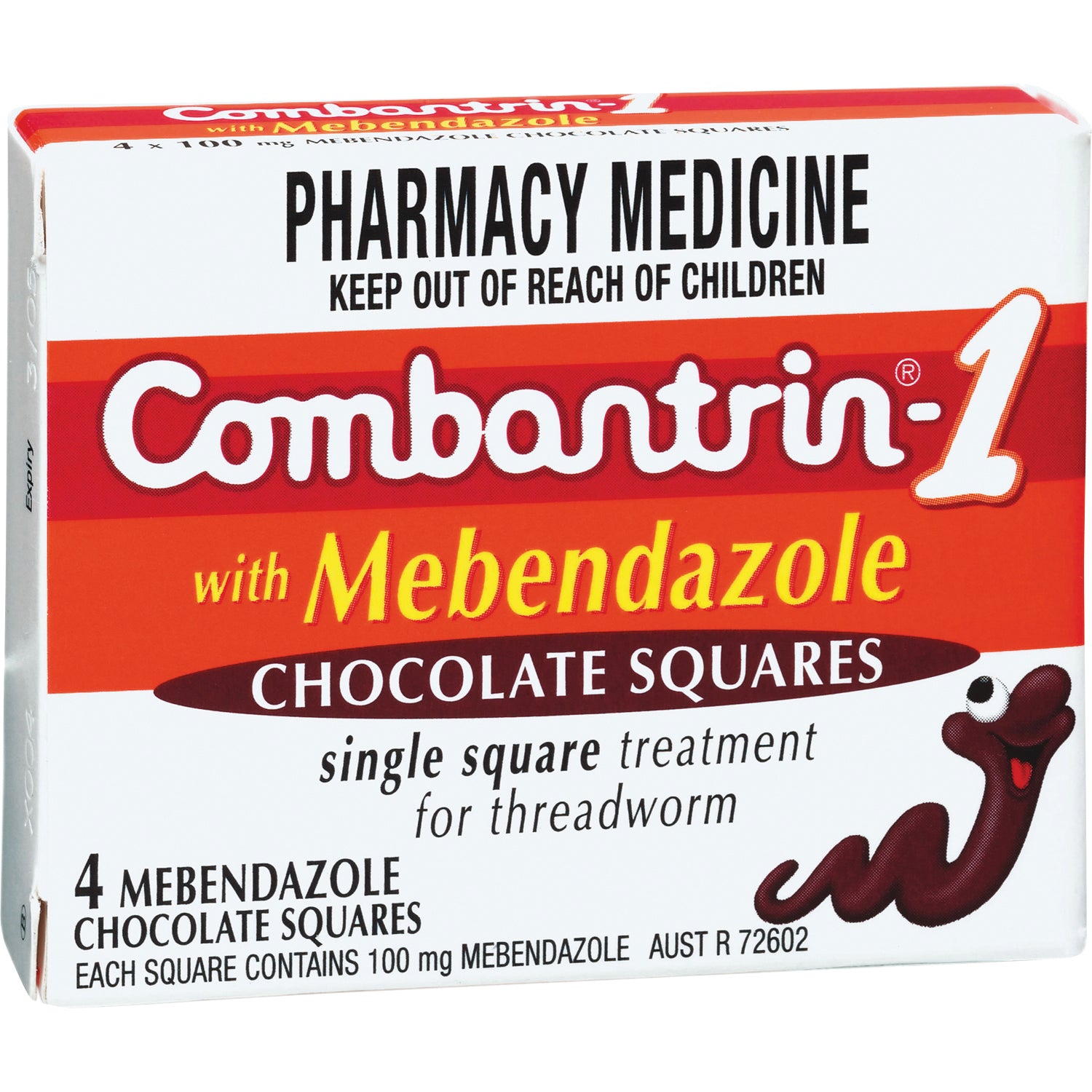 Combantrin Ad Combantrin Chocolate Squares 4's – Unichem Pharmacy
