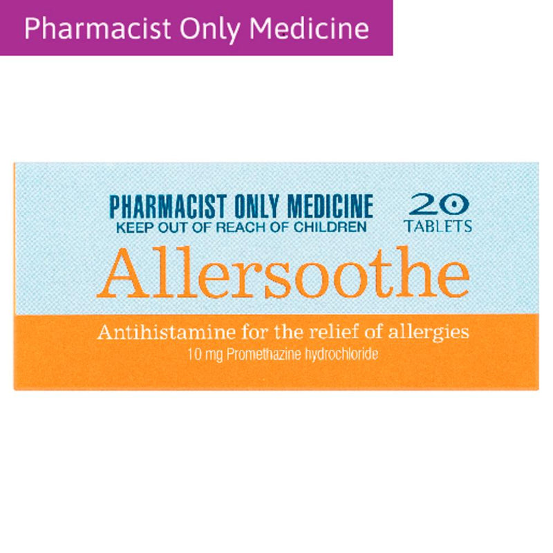 Allersoothe 10mg Tablets 20s (PHARMACIST ONLY MEDICINE)
