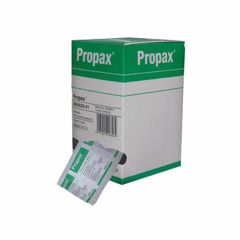 Propax Nonwoven Swabs 2 7.5 x 7.5cm 50pk