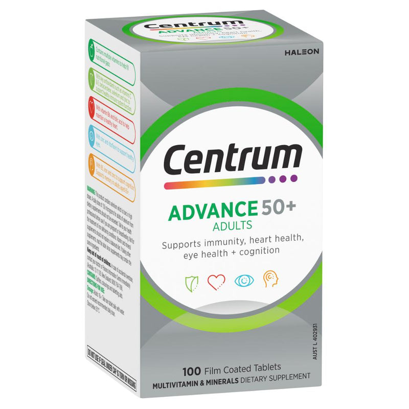 Centrum Advanced 50+ Tablets 100s