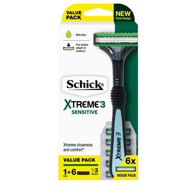 Schick Xtreme 3 Subzero 5 in 1 Value Pack 1pk