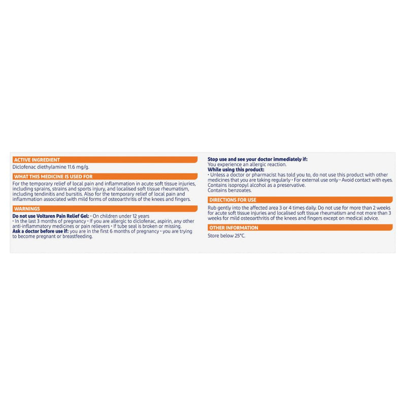 Voltaren Pain Relief Gel 150g