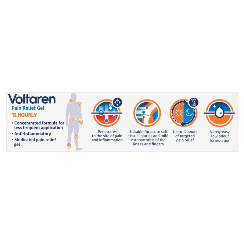 Voltaren Pain Relief Gel 12 Hourly 100g