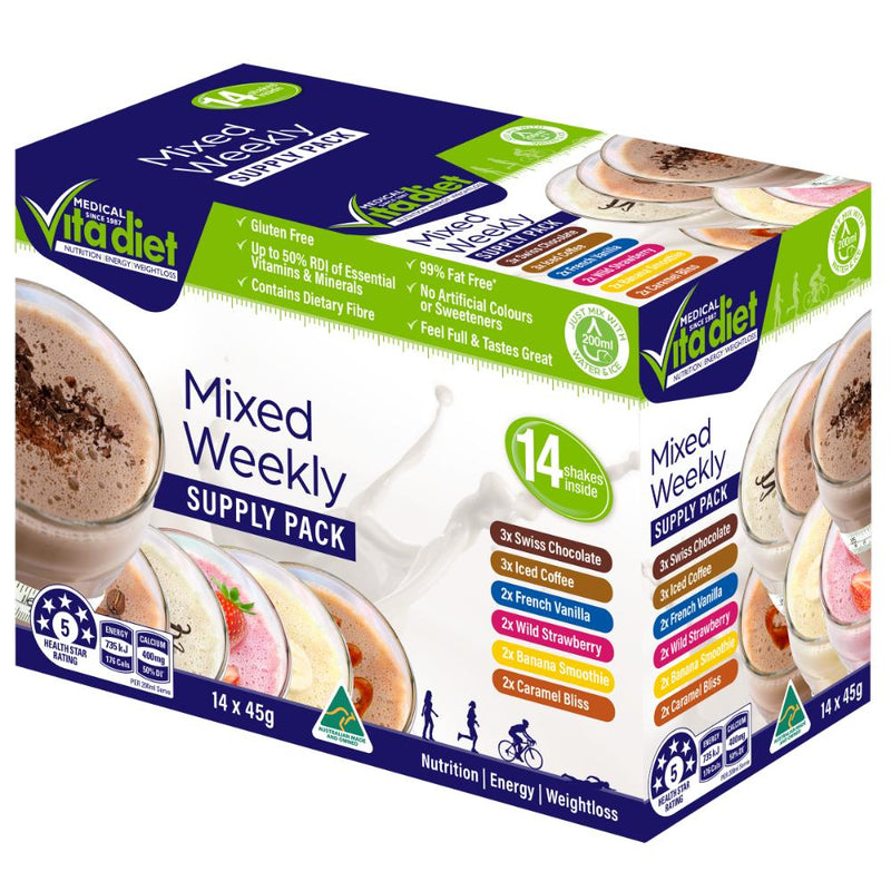 Vita Diet Mixed Weekly Shakes 14pk