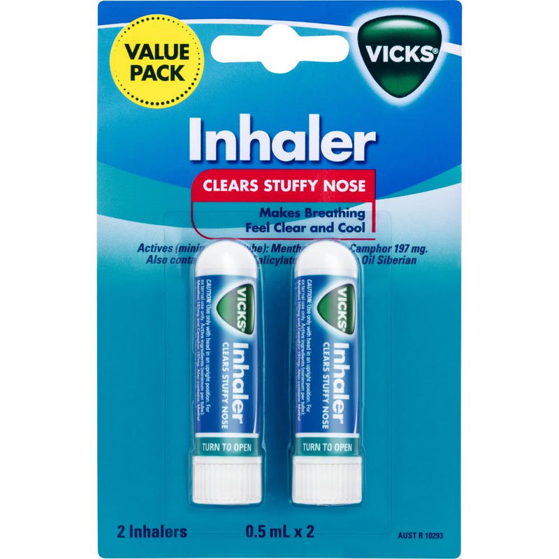 Vicks Inhaler Singler 0.5ml Twin Pack 2pk