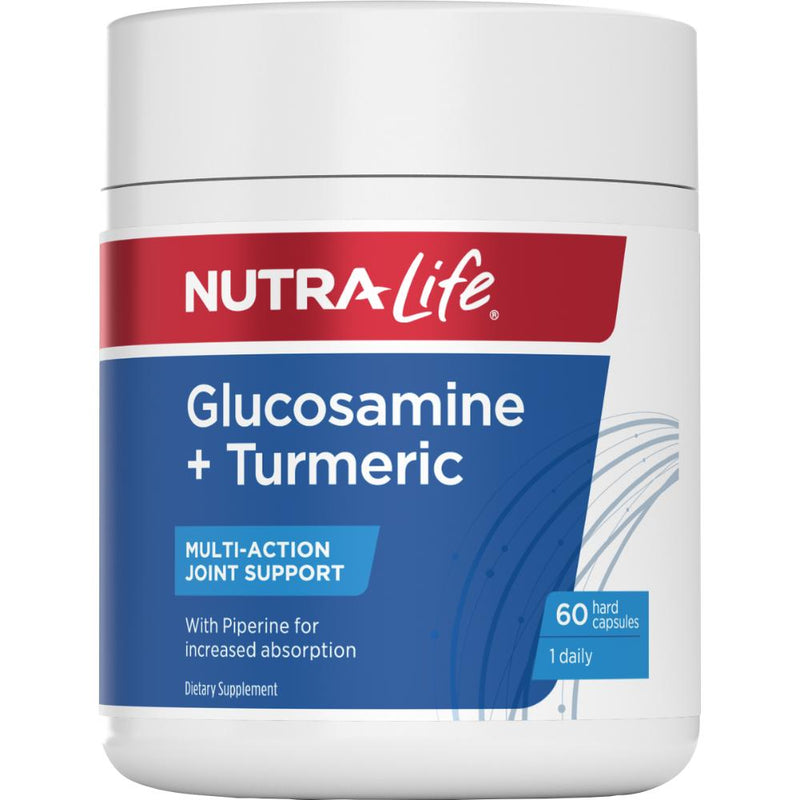 Nutra-Life Joint Care Glucosamine + Turmeric Capsules 60s