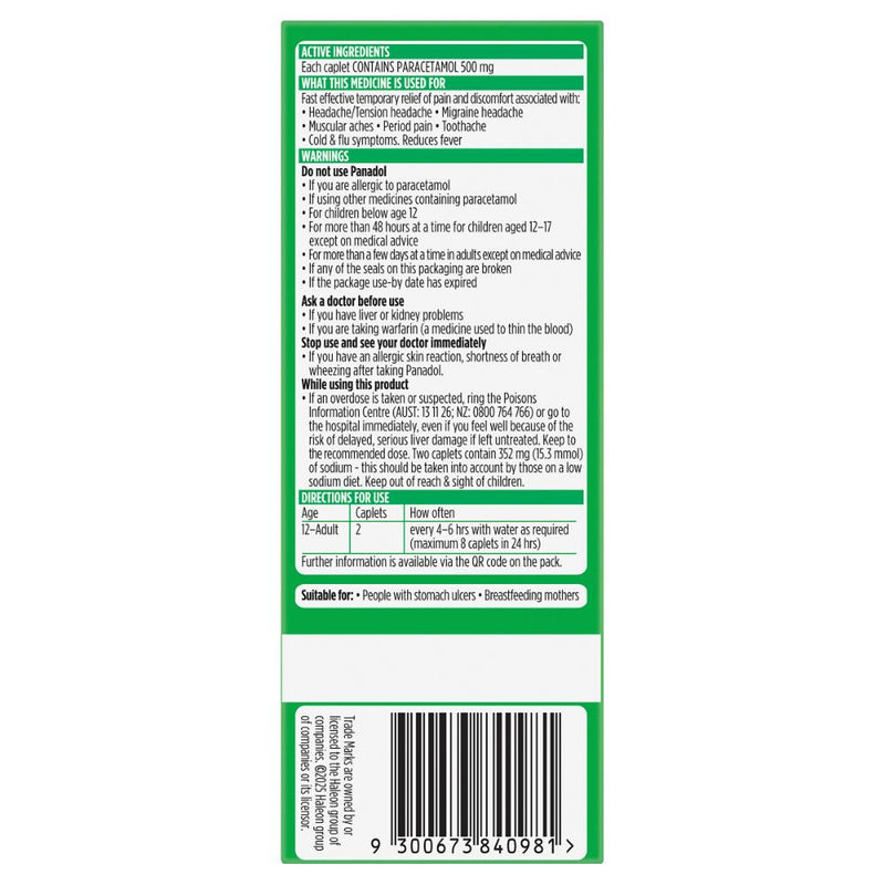 Panadol Rapid Caplet 80s