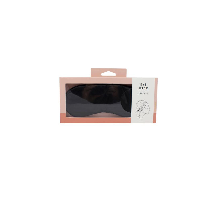 Simply Essential Satin Eye Mask Black