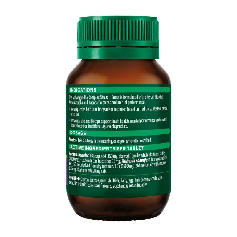 Thompson's Ashwagandha Complex Stress + Focus Tablets 60s