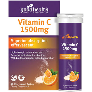 Good Health Vitamin C 1500mg Effervescent Tablets 30s