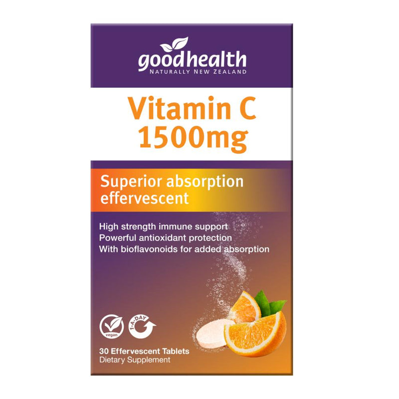Good Health Vitamin C 1500mg Effervescent Tablets 30s