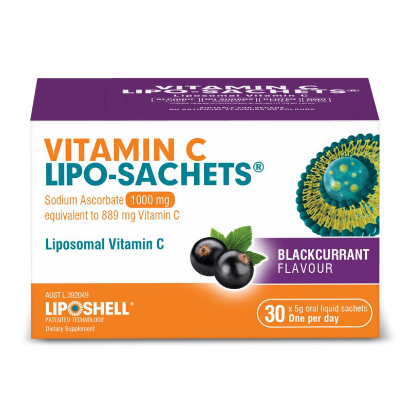 Lipo-Sachet Vitamin C Blackcurrant Sachets 30s – Unichem Pharmacy