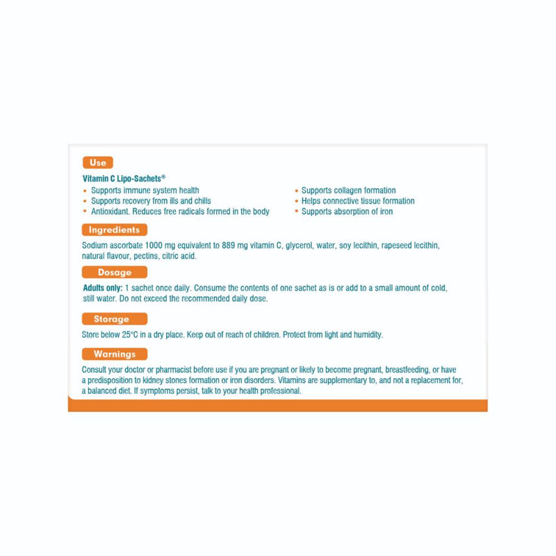 Lipo-Sachet Vitamin C Blackcurrant Sachets 30s Unichem Pharmacy Lipo-Sachet Vitamin C Blackcurrant Sachets 30s Unichem Pharmacy