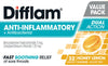 Difflam Anti-Inflammatory + Antibacterial Sore Throat Dual Action Honey Lemon Lozenges 32s