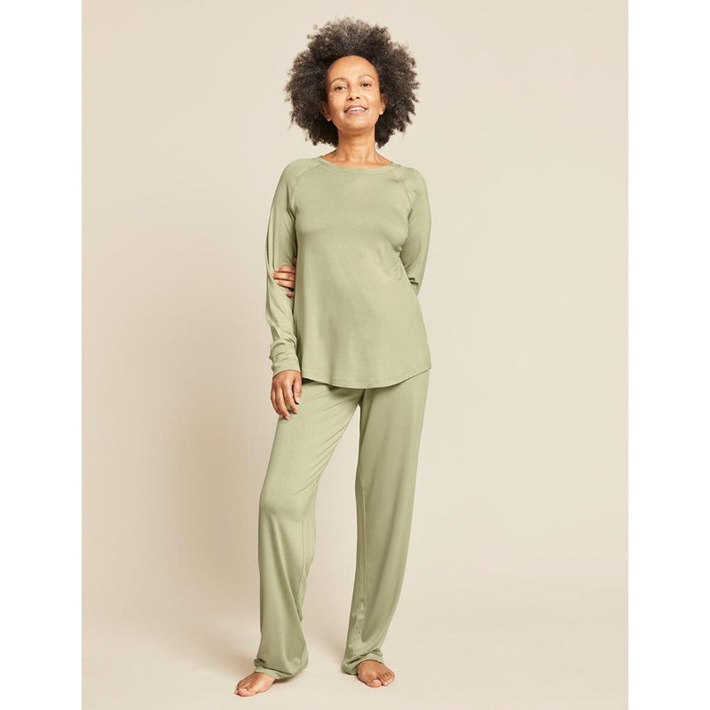 Boody Raglan Sleep Top S Sage 1ea