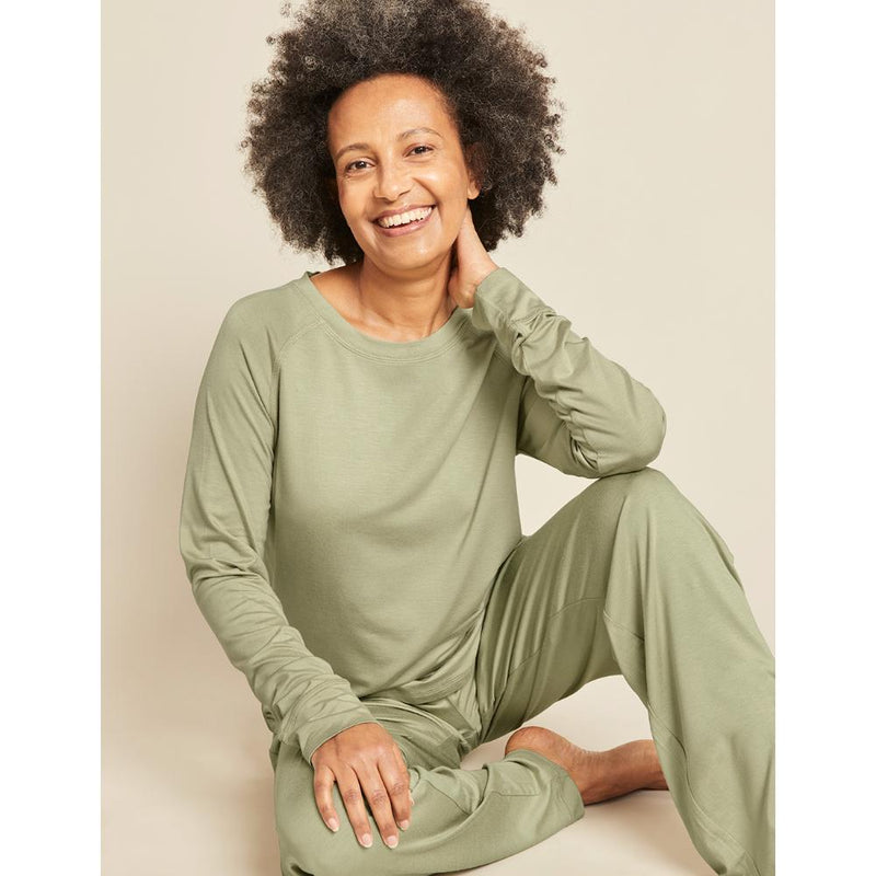 Boody Raglan Sleep Top S Sage 1ea