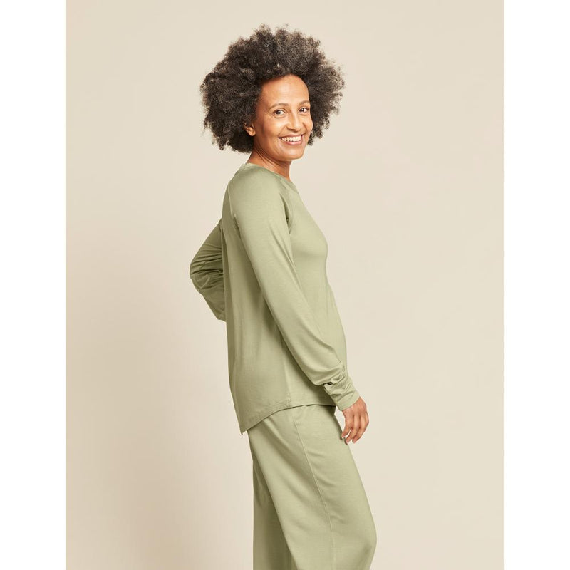 Boody Raglan Sleep Top S Sage 1ea