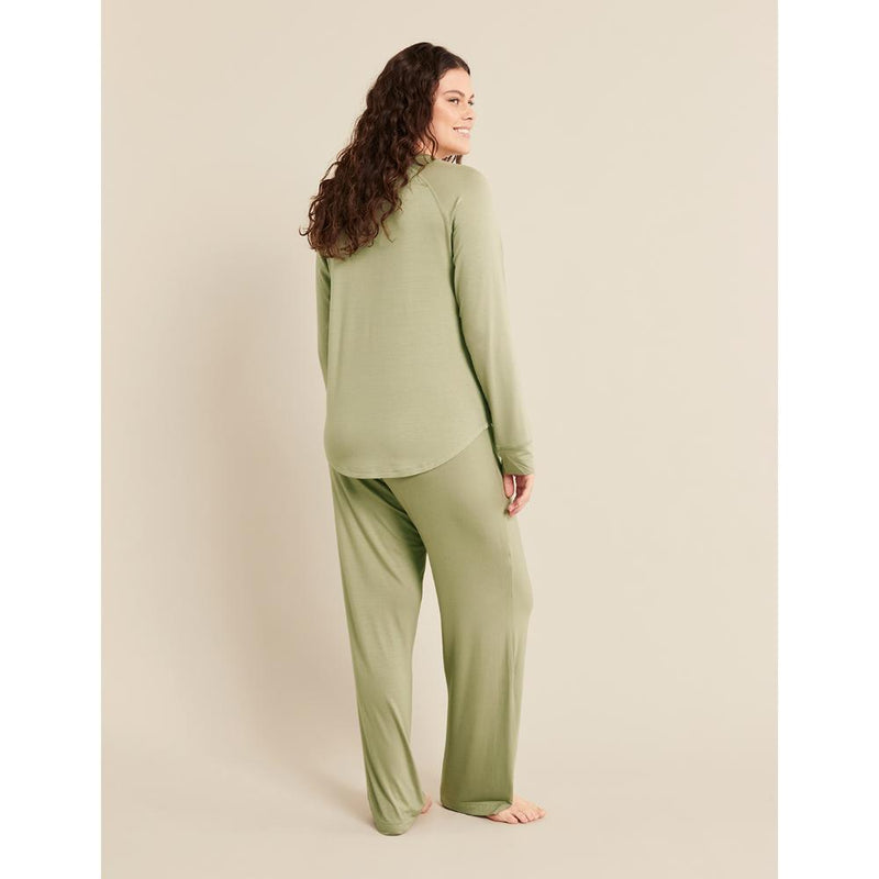Boody Raglan Sleep Top S Sage 1ea