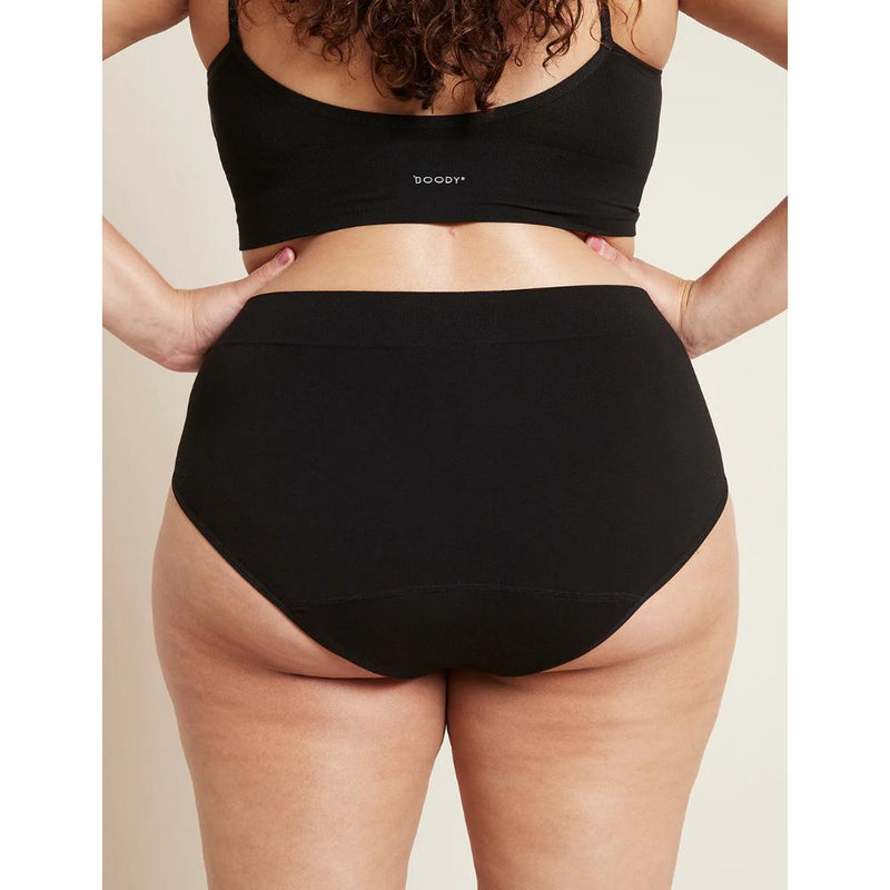Boody Womens Period Full Brief Light - Moderate XS Black