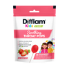 Difflam Kids Soothing Throat Pops Strawberry 10s