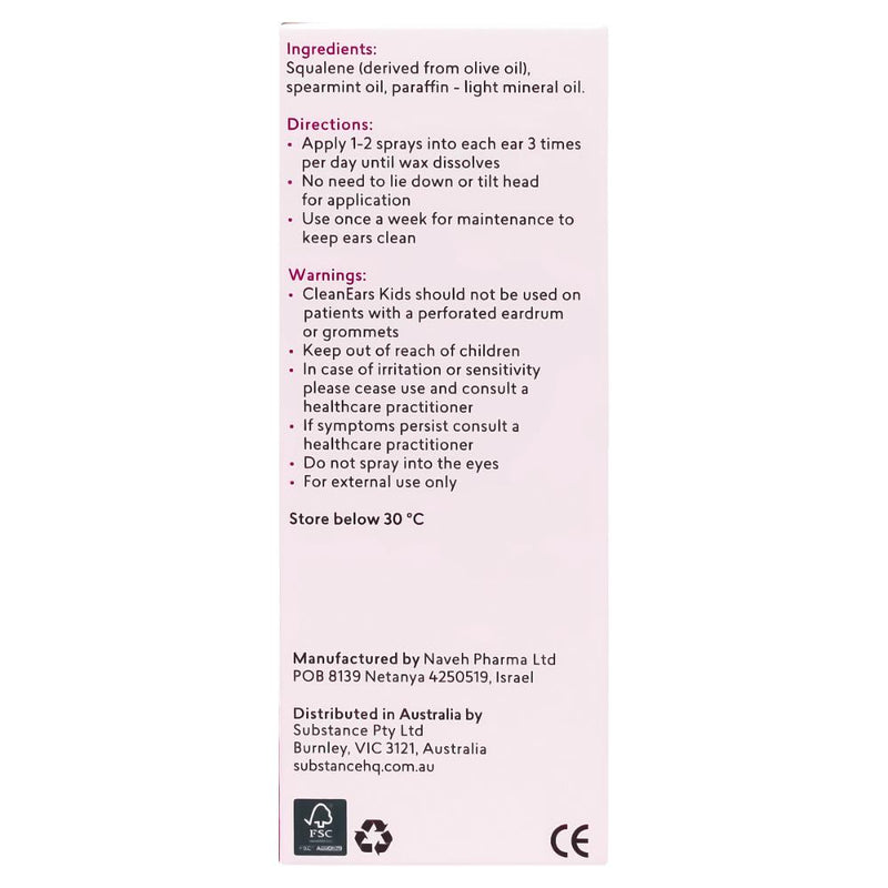 BioRevive Clean Ears Wax Removal Spray Kids 30ml