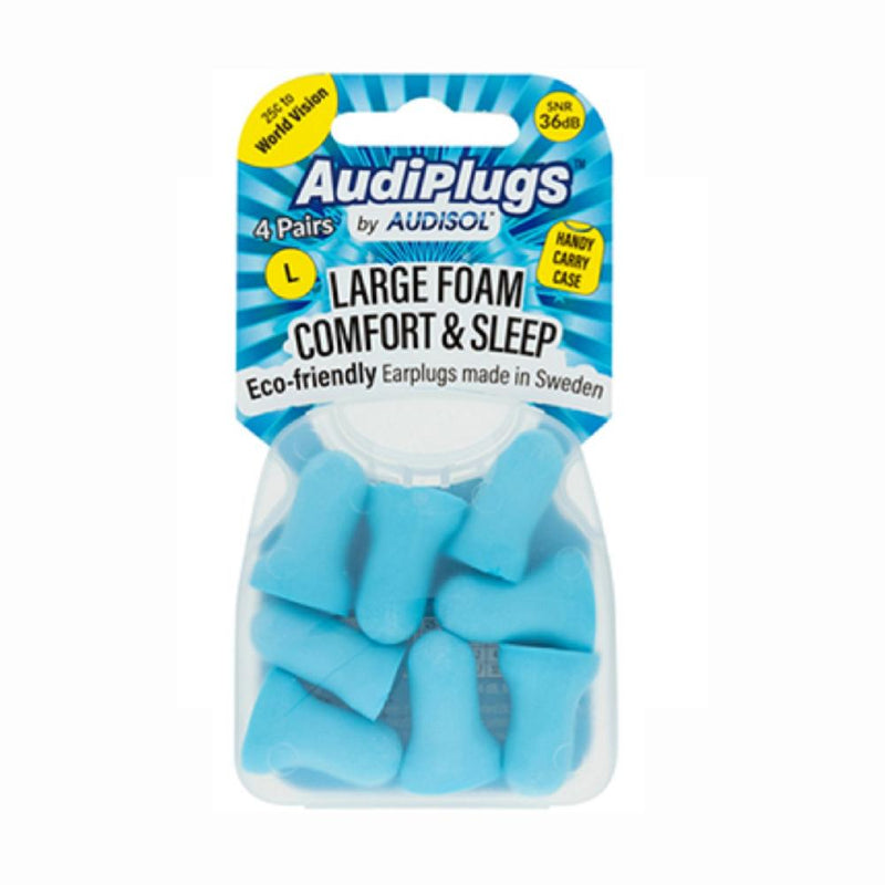 Audiplugs Large Foam Comfort & Sleep 4pr