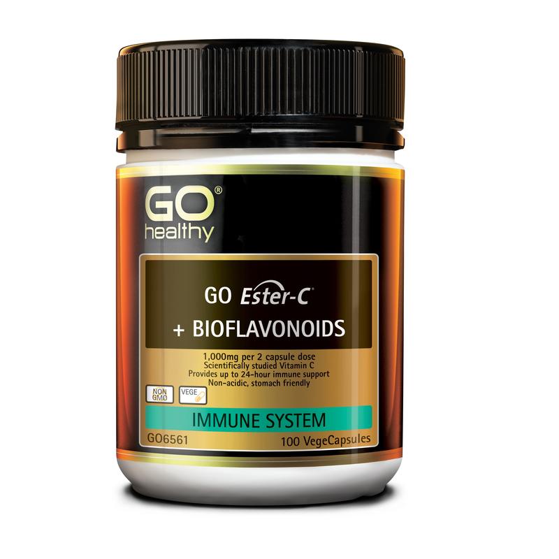 GO Healthy GO Ester-C + Bioflavonoids VegeCapsules 100s
