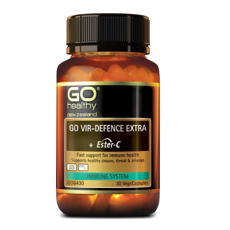 GO Healthy GO Vir-Defence Extra + Ester-C  Vege Capsules 30s