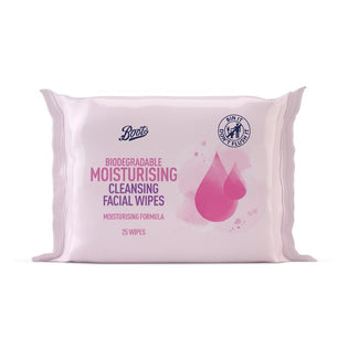 Boots Biogradable Moisturising Cleansing Wipes 25s