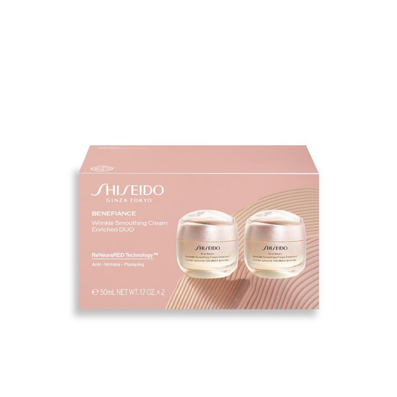 Shiseido Benefiance Wrinkle Smoothing Cream Enriched Set 2pcs