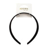 Adorn by Mae Headband Matte Satin Black 3.5cm