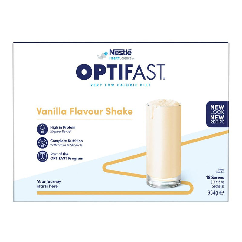 Optifast VLCD Milk Shake Vanilla 53g 18pk