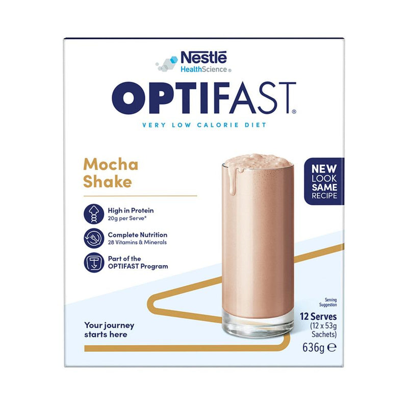 Optifast VLCD Shake Sachets Mocha 12pk