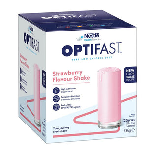 Optifast VLCD Shake Sachets Strawberry 12pk